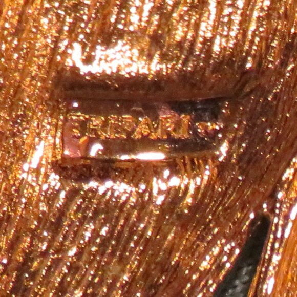 Vintage Trifari Gold Tone Abstract Swan Brooch - Picture 3 of 4